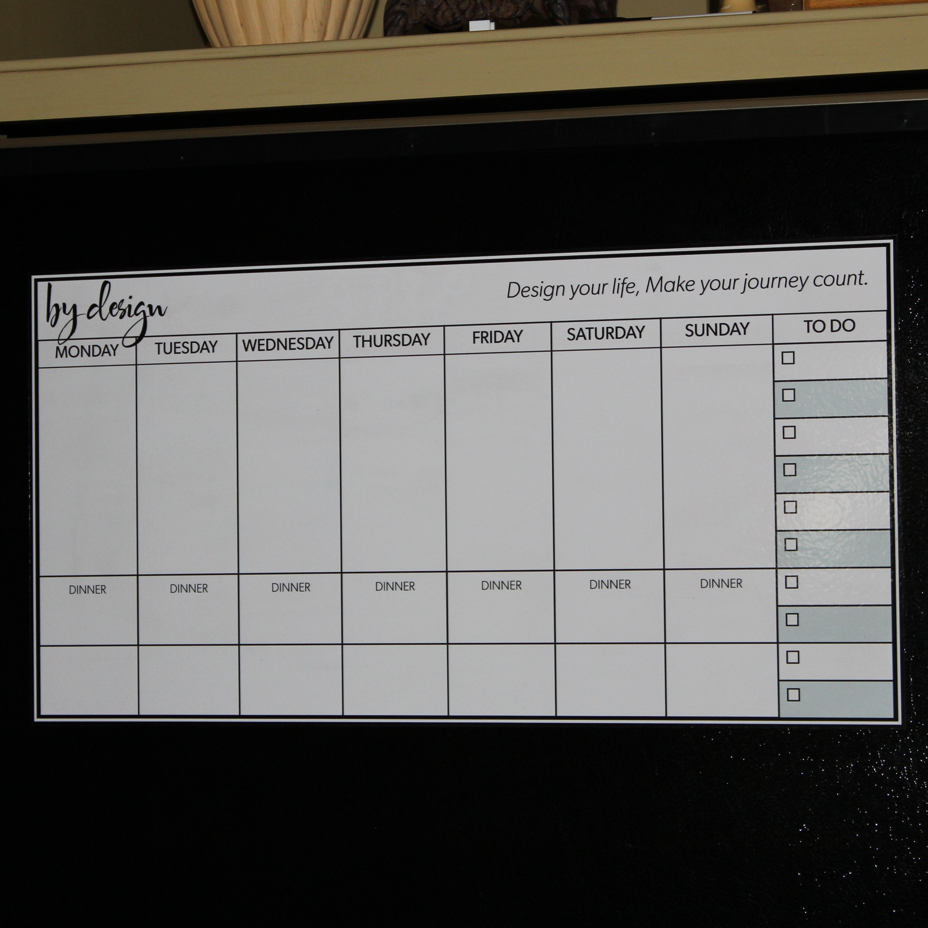 By Design Peel Stick Whiteboard Weekly Calendar By Design